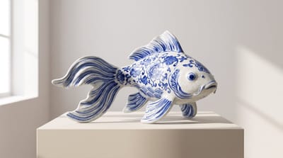Museum Blue Floral Porcelain