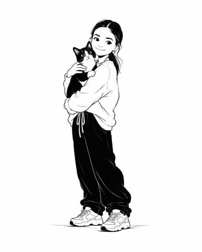 Black & White Editorial Illustration