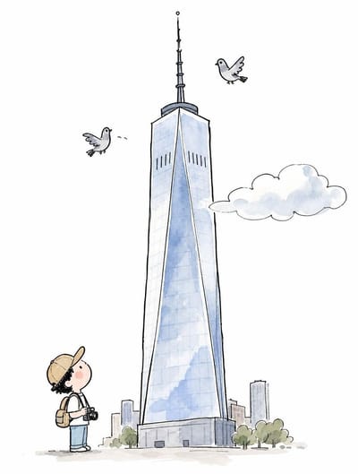 Cute Landmark Travel Doodle