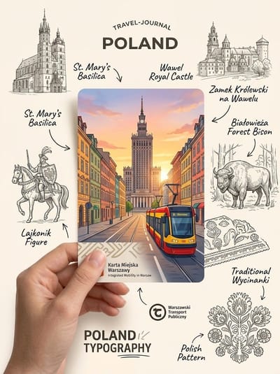 Travel Journal Collage Poster
