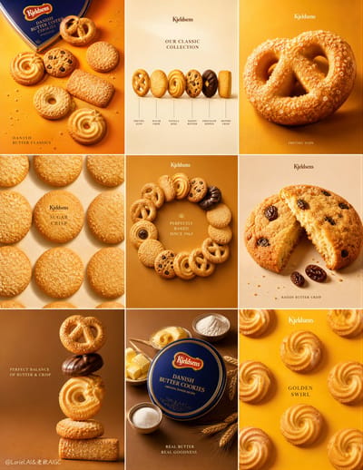 Premium Butter Cookie 3x3 Grid Campaign