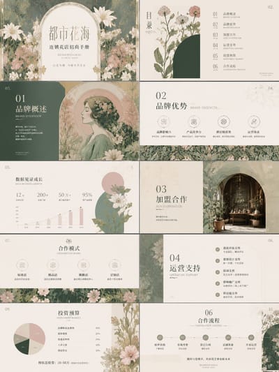 Art Nouveau Florist Franchise Brochure
