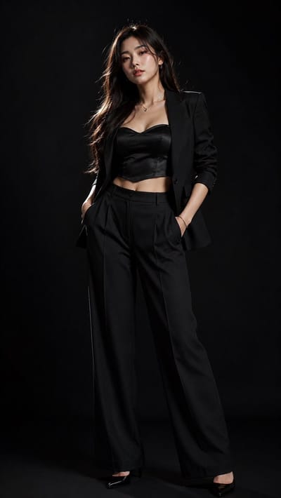 Studio Fashion Editorial Portrait