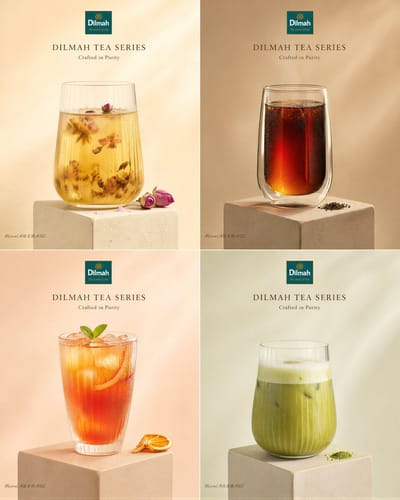 Premium 4-Panel Tea Product Poster