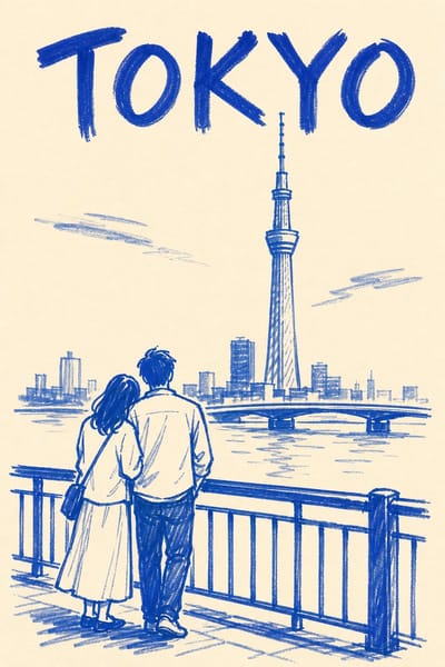 Minimalist Tokyo Travel Poster