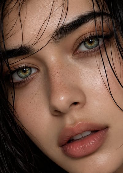 Ultra-Realistic Macro Beauty Portrait