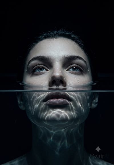Obsessive Submerged Skin Portrait