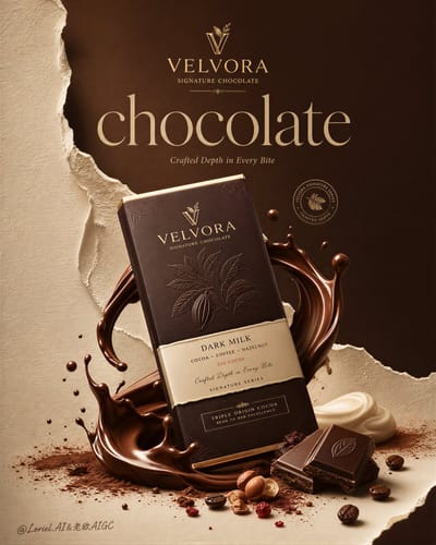 VELVORA Luxury Chocolate Poster