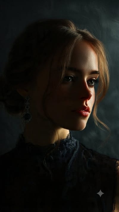Chiaroscuro Oil Portrait