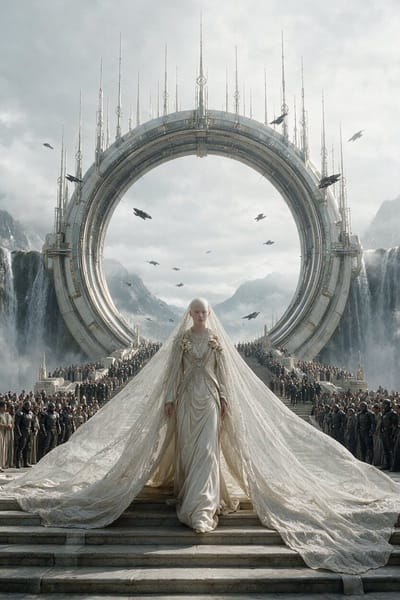 Epic Sci-Fi Ceremonial Scene