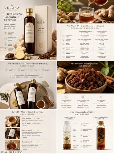 Three-Column Premium Tea Detail Page