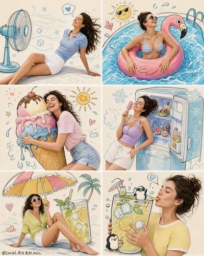 Hybrid Summer Cooling Campaign Poster