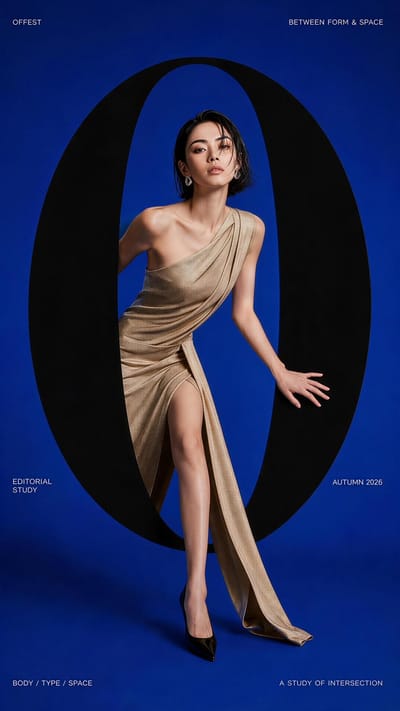 Giant Typography Fashion Editorial