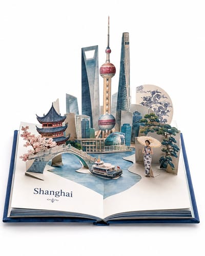 City Pop-Up Book Paper Art