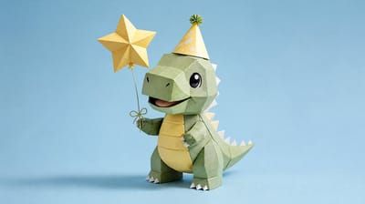 Adorable Low-Poly Papercraft Sculptures