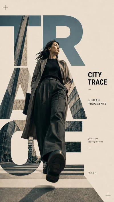 Editorial Human Typography Poster