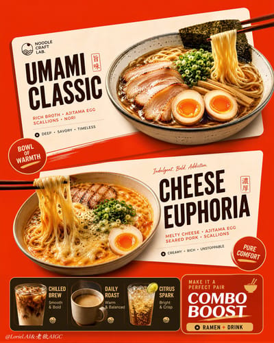 プレミアムラーメンコンボポスター
