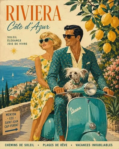 60年代レトロ旅行ポスター