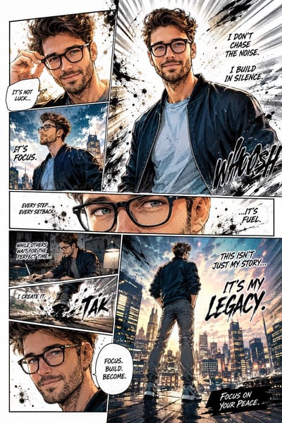 Full-Color Manga Page Portrait