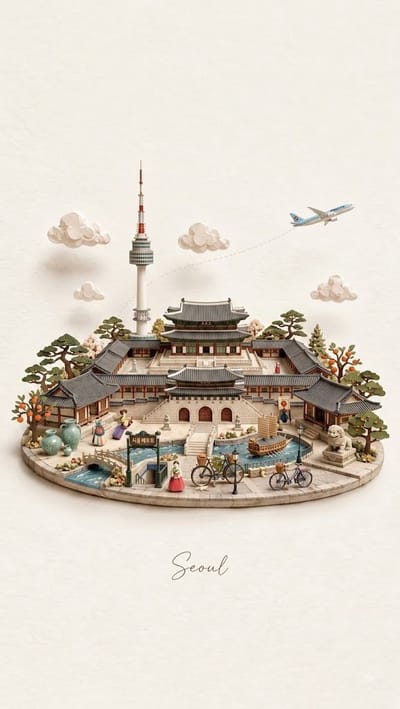 City Miniature Papercraft Diorama