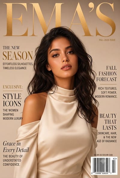 Autumn Fashion Magazine Cover