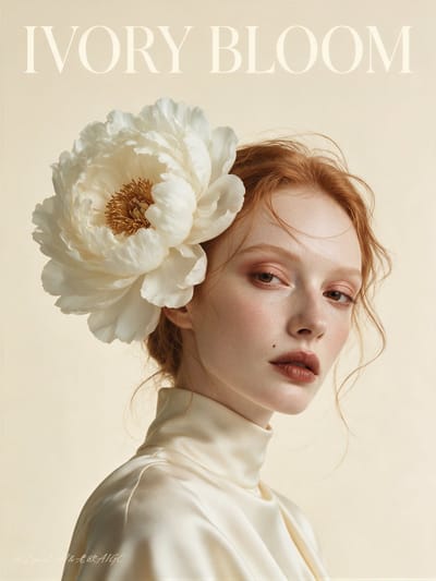 Peony Couture Fashion Portrait