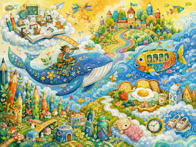 Child's Dream Watercolor World