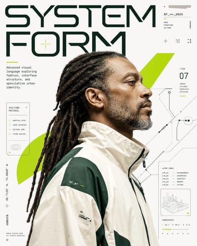 Futuristic Editorial Poster