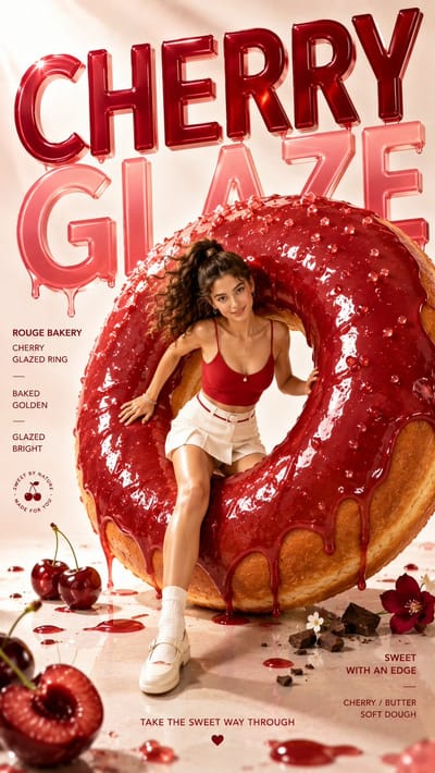 Giant-Scale Food Fashion Campaign