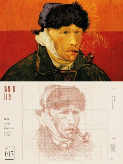 Photo-Meets-Geometric-Line Poster