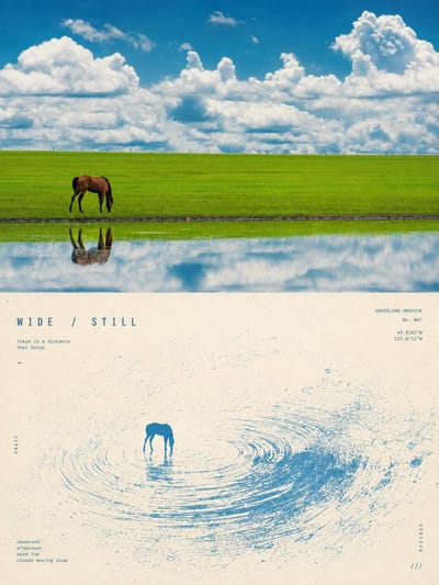 Surreal Minimalist Photo-Printmaking Poster