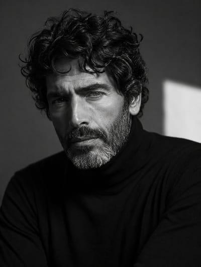 Cinematic B&W Male Portrait