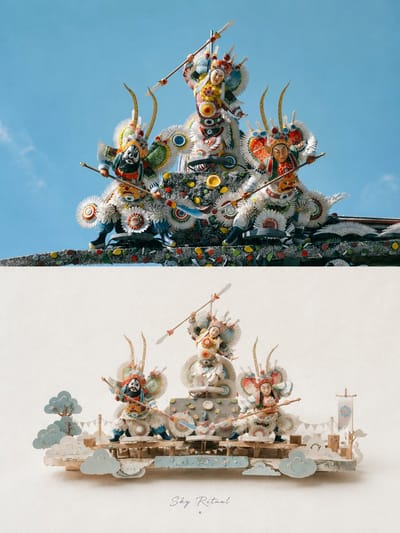 Miniature Paper-Craft Split Poster