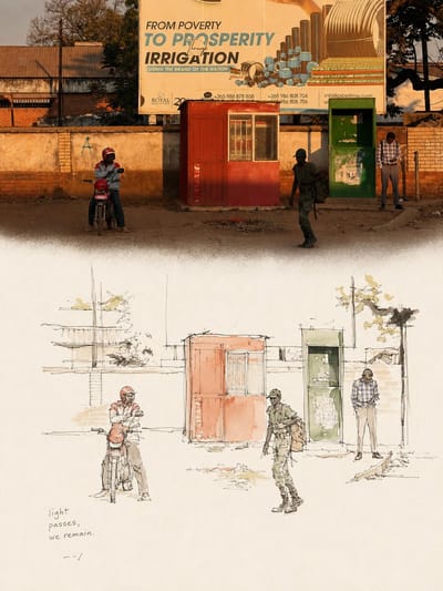 Photo & Observational Watercolor Sketch