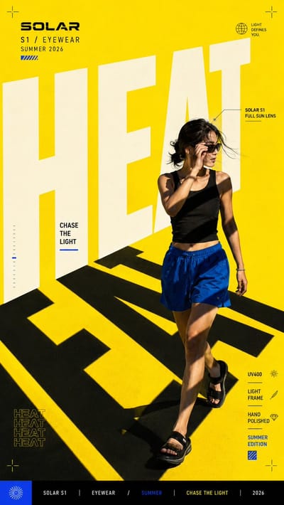 Oversized Editorial Typography Campaign