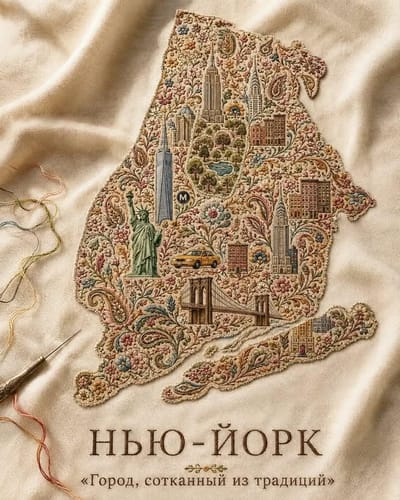 Embroidered Cultural Heritage Map