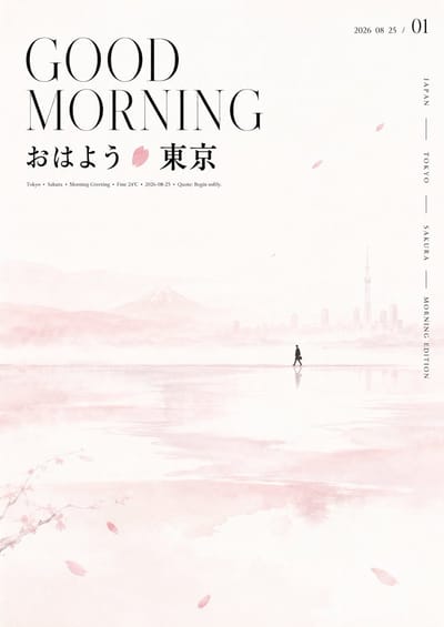 Airy Oriental Good Morning Poster