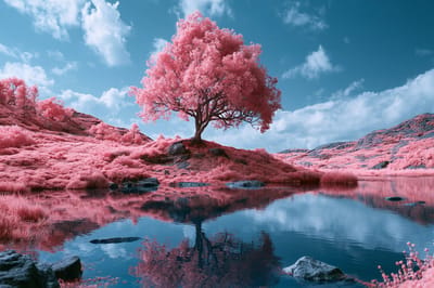 Solarized Infrared Dreamscape