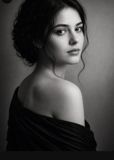 Black and White Studio Portrait