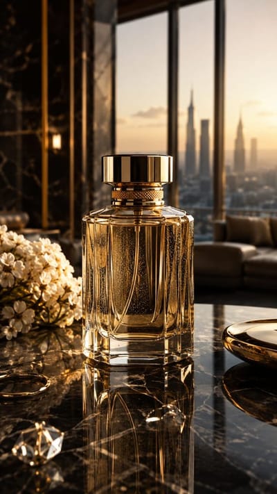 Luxury Perfume in Hotel Lobby