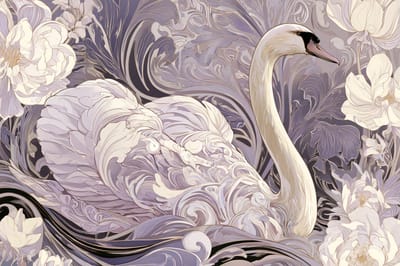 Art Nouveau Floral Symphony