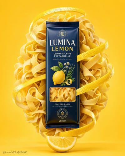 Rosso Basilico Premium Pasta Poster