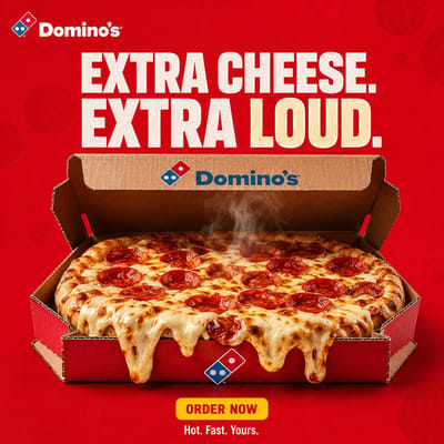 Domino's Pizza Ad Poster