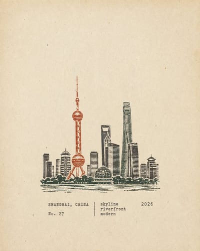 Rubber Stamp Travel Field Notes Poster