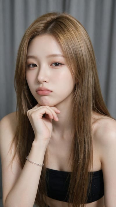 Soft Realistic Studio Portrait