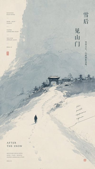 Minimalist Oriental Art Poster
