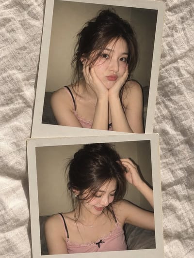 Nostalgic Polaroid Portrait Collage