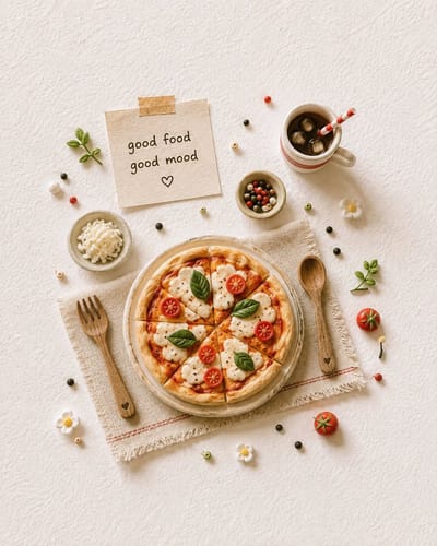 Handcrafted Miniature Food Scene