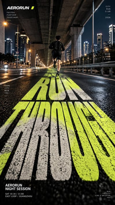Perspective Typography Poster