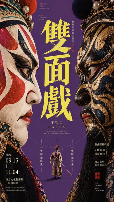 Central-Axis Framing Cultural Poster